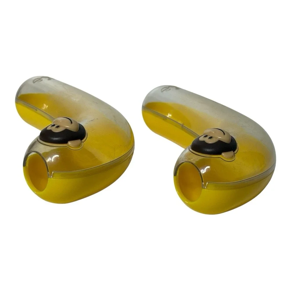 Joie Monkey Banana Pod Storage School Lunch Container Set‎ of 2 Plastic